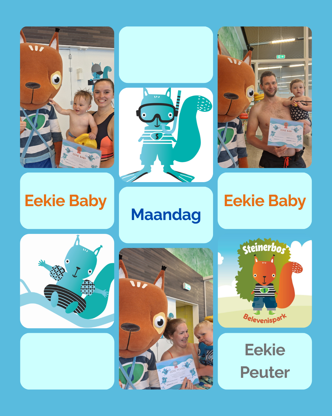 Eekies Baby, Peuter en Kleuter diploma zwemmen