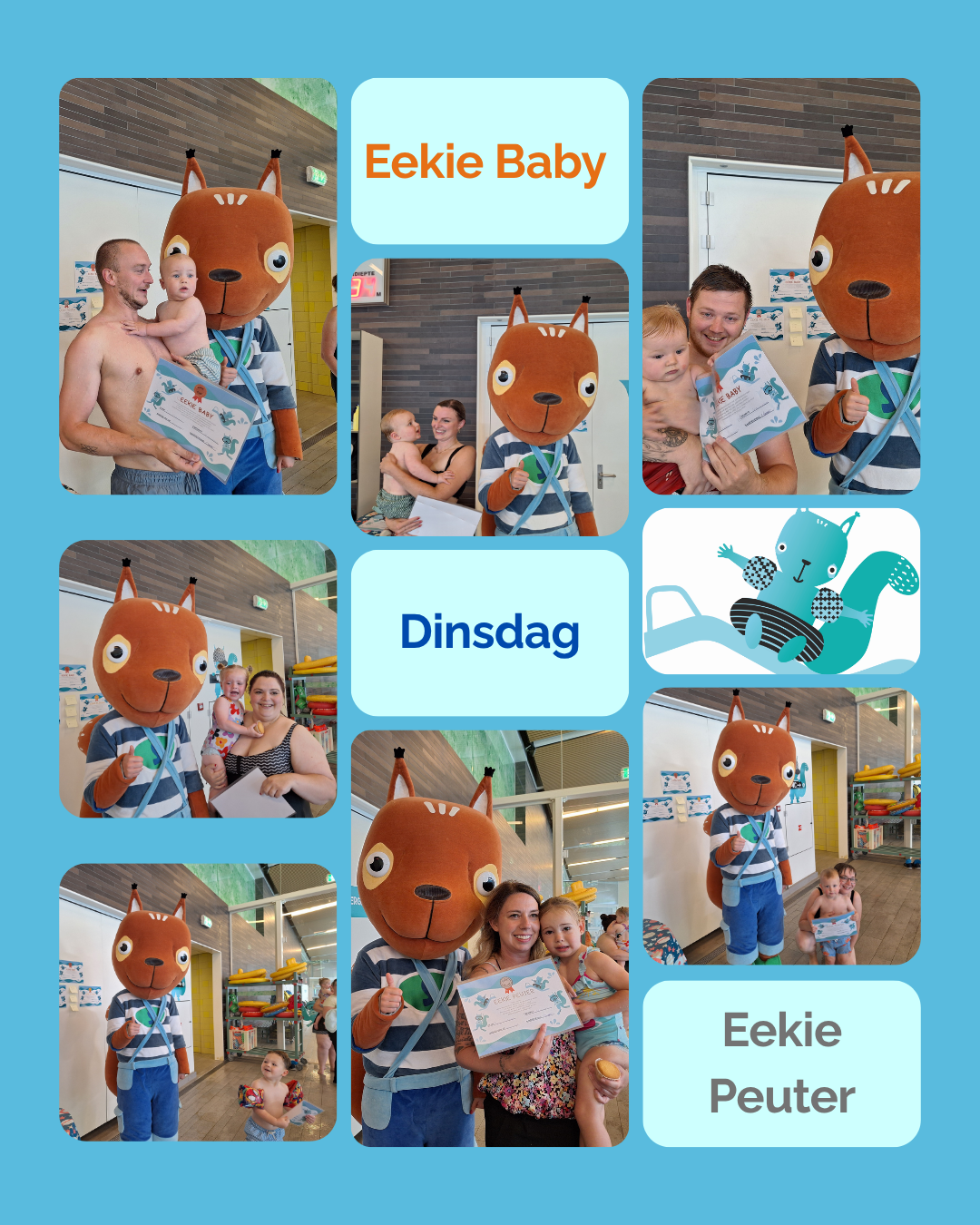 Eekies Baby, Peuter en Kleuter diploma zwemmen