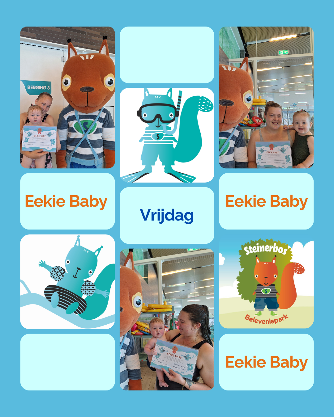 Eekies Baby, Peuter en Kleuter diploma zwemmen